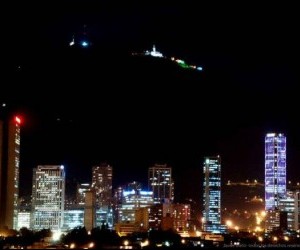 Bogota downtown at night. Courtesy: IDT by Javier Melo